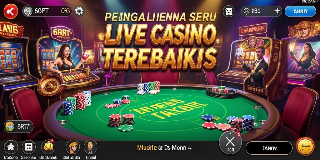 Gameplay mendebarkan di 6RT Live Casino dengan dealer langsung.