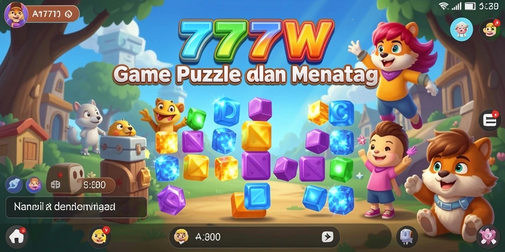 Tampilkan gameplay menarik dari 7777W yang menantang.