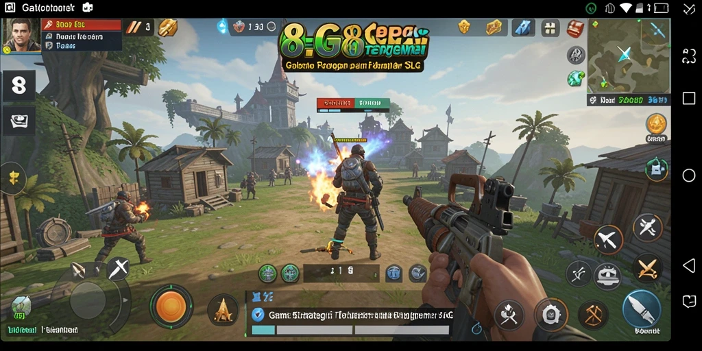 Tampilan gameplay dinamis dalam 8G8G menunjukkan strategi yang menarik.
