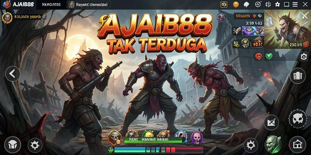 Tampak menegangkan saat karakter menjelajahi lingkungan menyeramkan.