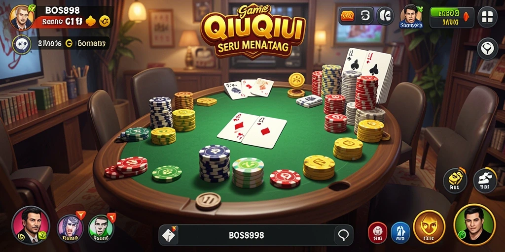 Screenshot gameplay QiuQiu dengan aksi seru di BOS898.