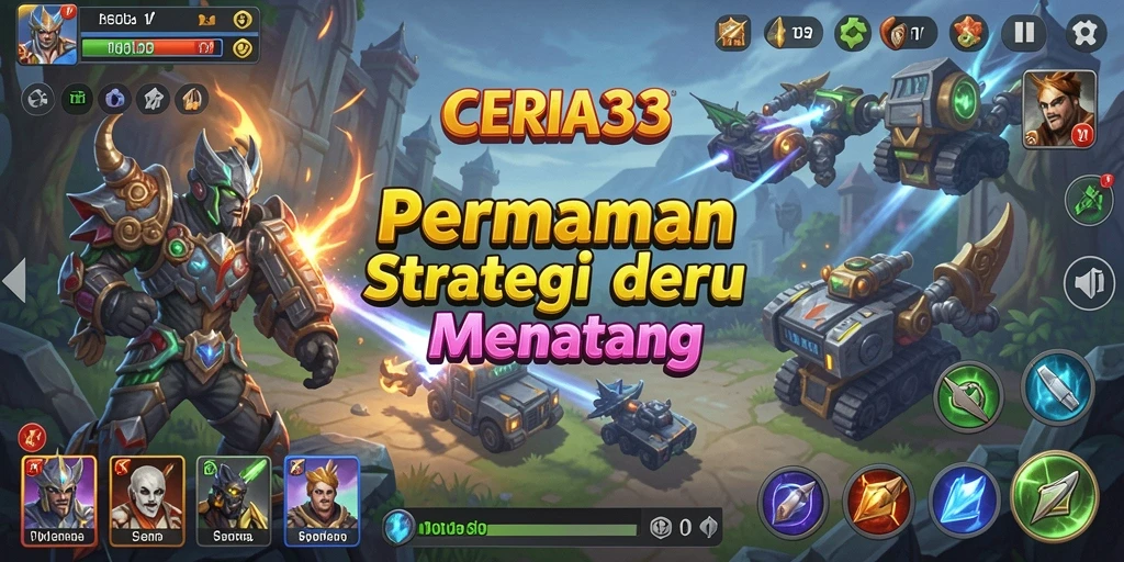 Tampilan gameplay CERIA33 yang mendebarkan dan penuh strategi.