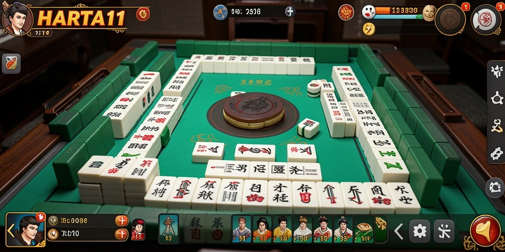 Screenshot HARTA11 menampilkan permainan Mahjong yang menarik dan penuh warna.