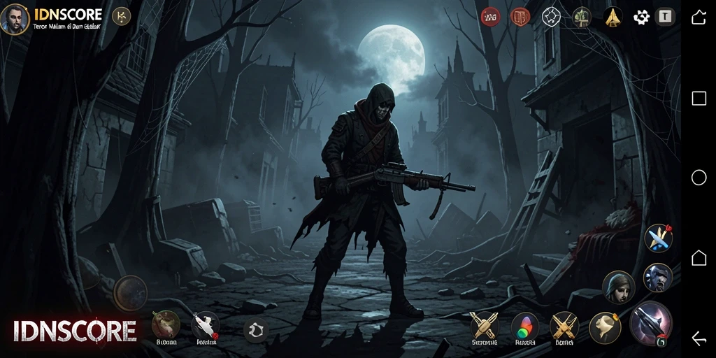 Tangkapan layar menunjukkan gameplay yang menegangkan dan atmosfer horror yang mendebarkan.
