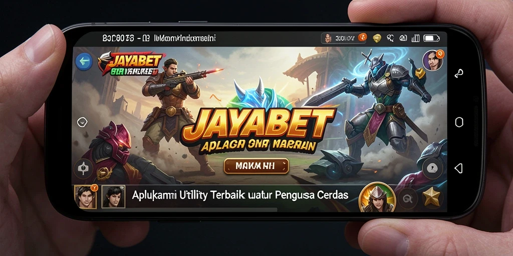Tampilan antarmuka pengguna JAYABET yang sederhana dan intuitif.