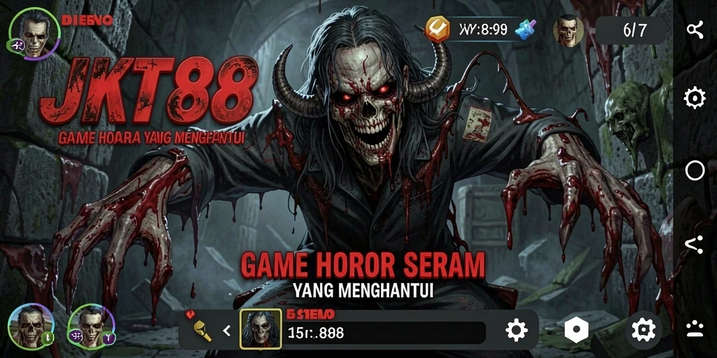 Tampilan gameplay JKT88 yang menakutkan dan penuh ketegangan.