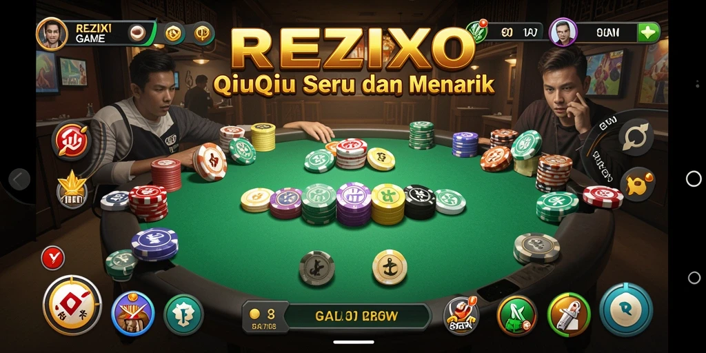 Screenshot gameplay QiuQiu yang seru dan interaktif.